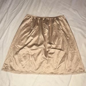 Nude slip, size Small, 16 inches long